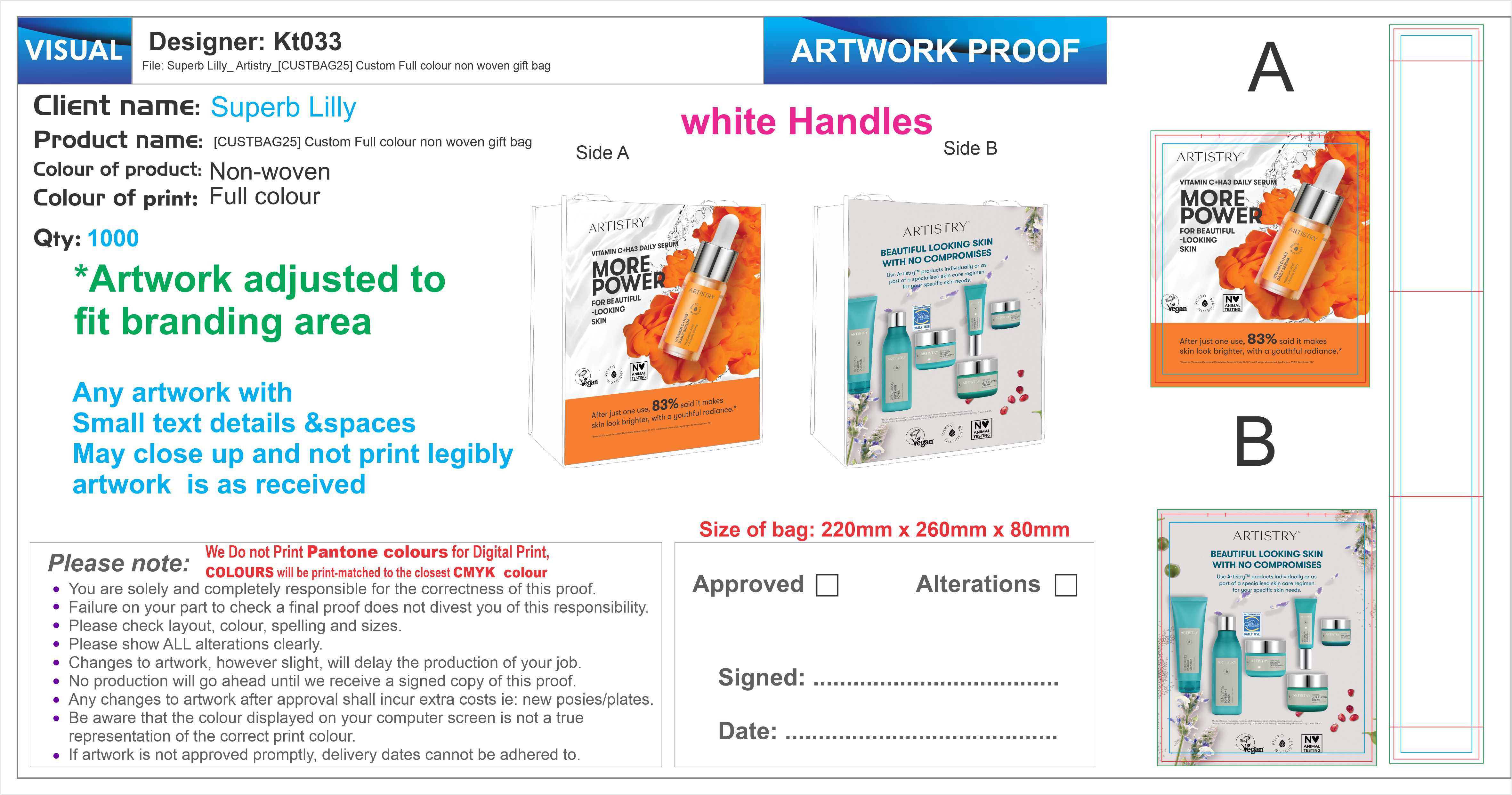 Superb Lilly_ Artistry_[CUSTBAG25] Custom Full colour non woven g ift bag (1)