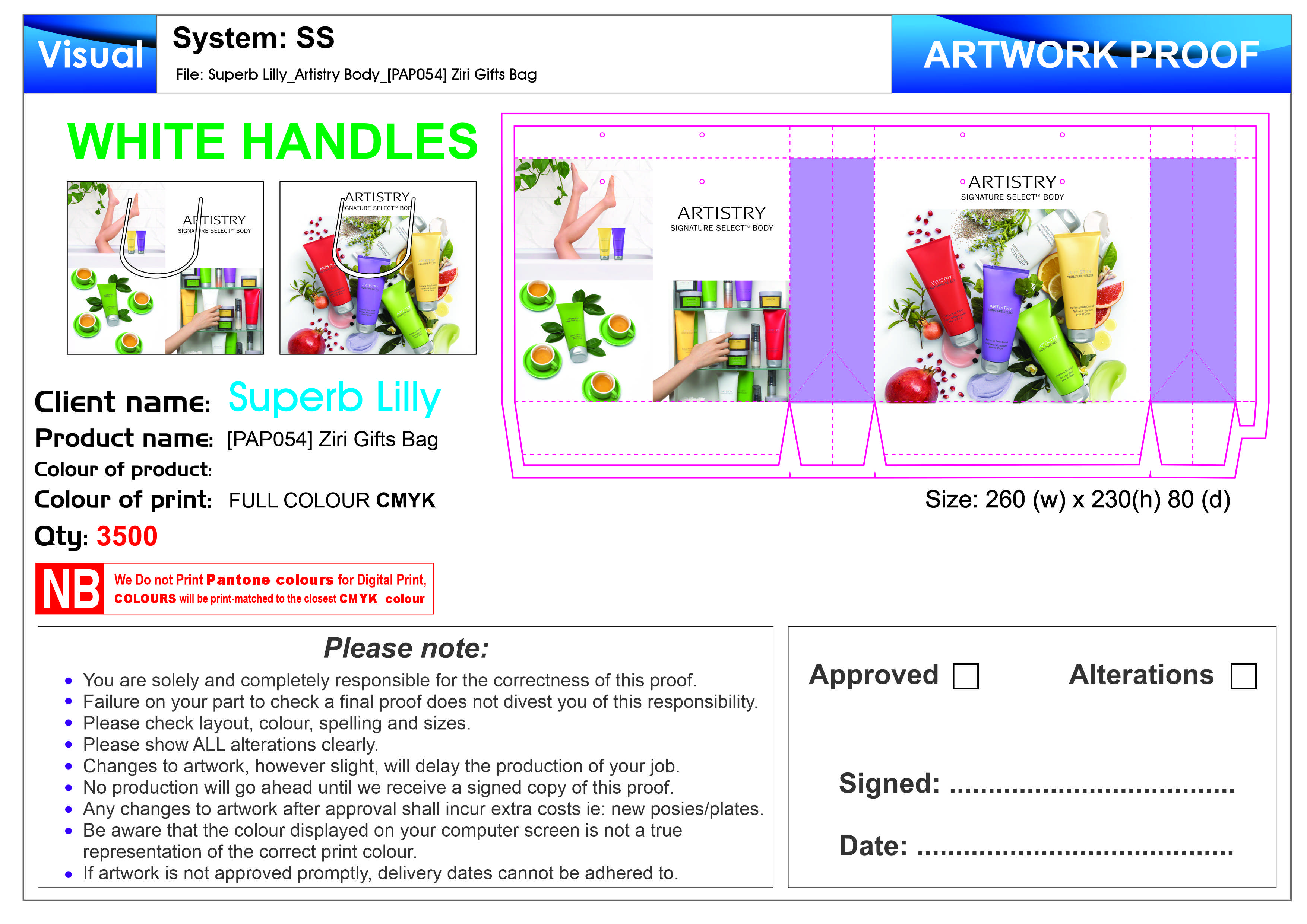 Superb Lilly_Artistry Body_[PAP054] Ziri Gifts Bag